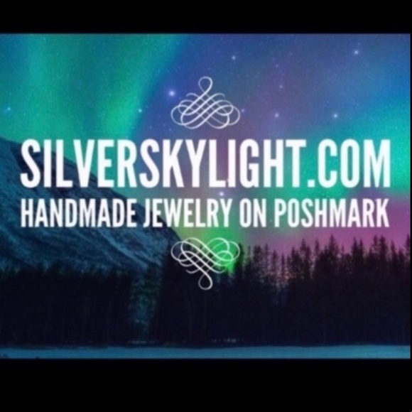 Handmade maille skull dangly stainless steel post earrings boho goth punk silver - Picture 13 of 13